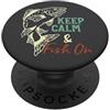 Whyitsme Design Umorismo divertente sulla pesca, frase del pescatore PopSockets PopGrip Adesivo