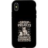 Student College Cat Humor Group Projects Custodia per iPhone X/XS Gruppo Progetti Esperienza Traumatica Umorismo gatto