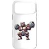 Bear Lifting Barbell Workout Fitness Str Custodia per iPhone 17 Pro Max Orso con bilanciere Fitness Training Muscle Building