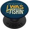 Whyitsme Design Pesca divertente, pescatore e pescatrice PopSockets PopGrip Adesivo