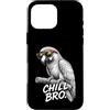 Gamer Coole Sprüche Lustiges Fun Shirt C Custodia per iPhone 16 Pro Max Chill Bro Cooler pappagallo occhiali da sole con scritta divertente giocatore