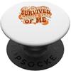 Funny Teacher Quote My Students Survived I miei studenti sono sopravvissuti a un intero anno di me insegnante retrò PopSockets PopGrip Adesivo