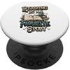Library Reader Book Club Designs Amante dei libri Lettura Bookworm Bibliofilo Libro Nerd PopSockets PopGrip Adesivo