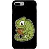 rugby chameleon mascot cute rugby oval b Custodia per iPhone 7 Plus/8 Plus Rugby Camaleonte Con Palla