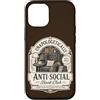 Goth Book Club Apparel Custodia per iPhone 12/12 Pro Book Club Reading Amante Bookworm Biblioteca introversa