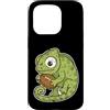 rugby chameleon mascot cute rugby oval b Custodia per iPhone 15 Pro Rugby Camaleonte Con Palla