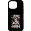 Student College Cat Humor Group Projects Custodia per iPhone 16 Pro Gruppo Progetti Esperienza Traumatica Umorismo gatto