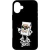 Gamer Coole Sprüche Lustiges Fun Shirt C Custodia per iPhone 16 Plus Chill Bro Cooler - Sacco per aspirapolvere con occhiali da sole e scritta Gamer