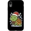 turtle winter cute animal snow box winte Custodia per iPhone XR Tartaruga invernale con scatola