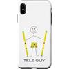 Whyitsme Design Custodia per iPhone XS Max Funny Mens Tele Sci, Ragazzi Telemark sciatore