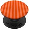 Elegant Geometric Vertical Lines Pattern Linee Verticali Estetiche Righe Arancione Scuro e Corallo PopSockets PopGrip Adesivo