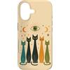 Retro Atomic Cosmic Cat Mid Century Custodia per iPhone 17 Mystic Cats Celestial Eye Moon Feline