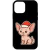 sphynx cat winter santa hat snow wintert Custodia per iPhone 12 mini Sphynx - Gatto invernale con cappello da Babbo Natale
