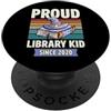 Library Theme Birthday Party Supply For Orgoglioso Biblioteca Kid Since 2020 Anno di Nascita Amante Compleanno PopSockets PopGrip Adesivo