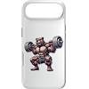 Bear Lifting Barbell Workout Fitness Str Custodia per iPhone Air Orso con bilanciere Fitness Training Muscle Building