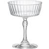 Bormioli Rocco Set 4 Calici Aperitivo Fizz in Vetro America' 20s 27,5 cl Bormioli