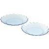 Pasabahce Hasir Confezione 2 Piatti, Vetro, Azzurro, 33x27x5.5 cm