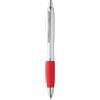 Penne in plastica argentata con grip gommata e refill blu Lumpy personalizzate o neutre