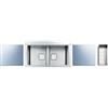 Apell Lavello da incasso 2 vasche 860x500x245 mm