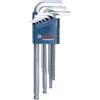 Bosch Professional Set di Chiavi Angolari Hex da 9 Pz. (1,5 - 10,0 Mm)