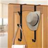 flintronic 2 ganci sopra la porta, 3 ganci sopra la porta, appendiabiti verticale sopra la porta, appendiabiti in acciaio inox resistente, per asciugamani da camera da letto, vestiti, cappelli, borse