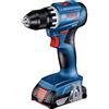 Bosch Professional 18V System Trapano-avvitatore a batteria GSR 18V-45 (velocità 1.900 giri/min, incl. 2 batterie da 3.0Ah, caricabatteria rapido GAL 18V-40, L-BOXX)