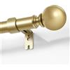 Joydeco Set di aste per tende dorate regolabili, 76-236 cm, con tappo in alluminio, per doccia, camera da letto, soggiorno (oro, 76-236 cm)