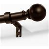 Joydeco Asta per tende regolabile color bronzo 76-236 cm, asta decorativa con tappo in alluminio per doccia, camera da letto, soggiorno DEY7A