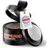 IMPERIO root powder - correttore per capelli per l'ispessimento dei capelli per donne e uomini, trucco per capelli impermeabile per nascondere le radici - 4g (marrone medio)