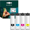 Evoke Cartucce per Epson T9451 T9452 T9453 T9454 ️️ WORKFORCEWF C5210DW WF C5710DWF C5790DWF ️