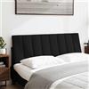 vidaXL Cuscino per testiera "Hanko" nero 140 cm tessuto