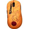 Konix Naruto Shippuden Mouse gaming con cavo/wireless PC - Edizione Pro Collector Numerata - 26 000 DPI - Autonomia 70 h - Motivo Kurama/Kyûbi - Arancione