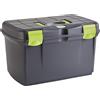 Scatola Di Pulizia Arrezzo, Nero/Pistacchio, 40 X 25 X 24,5 Cm, Plastica, Con Li