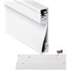 2m 8016B 80x16mm PROFILO ALLUMINIO A BATTISCOPA PER STRISCE STRIP LED