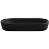 MSV - Portasapone in Ceramica - MAONIE Nero Opaco - Design Moderno per Il Bagno - Pratico ed Elegante Contenitore - 13,9 x 9 cm - Facile da Pulire - Resistente all'umidità