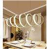 Lampada a sospensione moderna Lampada a sospensione a LED a molle acrilica moderna, con oscuramento senza elettrodi e telecomando (classe energetica A + +, oscuramento con elettrodi, 100 cm * 30cm, max 50W)