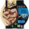 SHEBA Filets cibo umido per gatti con tonno in salsa 60 g