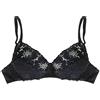 LEPEL Reggiseno con Ferretto 3D Ergonomic in Pizzo e Cotone sulla Pelle Art. 451 (D, Nero, 7)