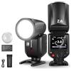 NEEWER Z2PRO-C Flash Speedlite Rotondo TTL 2.4G Compatibile con Canon, Wireless Compatibile con Godox, 76Ws HSS 1/8000s, UI Aggiornata, Tasto TCM per TTL/M, 3000mAh 600 Luce a Piena Potenza, Diffusore