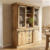 MIlani Home PETRA - mobile in legno di mango con 2 ante, 3 mensole e 3 cassetti