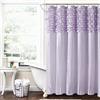 Lush Decor Lillian - Tenda da doccia, 183 x 183 cm, colore: lilla