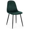 Bizzotto Sedia New Irelia Nero/ Veluto Verde Scuro di Bizzotto