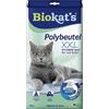 Biokat's Sacchetti in plastica XXL, Sacchetti igienici da disporre nella toilette del gatto per una sostituzione semplice della lettiera, 1 Confezione, 1 x 12 sacchetti