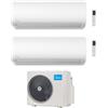 MIDEA CONDIZIONATORE MIDEA DUAL SPLIT XTREME PRO GREEN 12000+18000 BTU WIFI INVERTER M3OA-27HFN8-Q A++