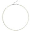BABEYOND - Collana girocollo con perle sintetiche rotonde, da sposa, per matrimonio, colore: bianco e Lega, colore: Diametro della perla: 6 mm., cod. WH-necklaces-0