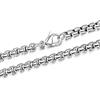 Mesnt Bracciale Catena Uomo Collana Personalizzata Collana Donna Lunga, Catena Argento 90cm, Collana a Catena Spessa Rolo in Acciaio 3.5mm