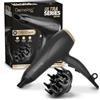 Demeliss Saint Algue - Asciugacapelli series, 2200 W, 2 velocità, 3 temperature, tecnologia tormalina, concentratore e diffusore inclusi, capelli lucenti, acconciatura senza arricciature, leggero