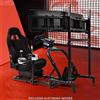Supllueer Corsa Sim Cockpit con Triple TV Stand & Sedile nero Logitech G920