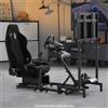 Marada Racing Simulator Cockpit Con Sedile Nero Adatto Per Logitech G29 G920