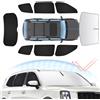Sunsdrew Kit di 8 parasole per parabrezza per Kia Telluride 2020-2023 2024 Copertura completa per finestrino laterale posteriore copertura parasole pieghevole blocca protezione UV e calore Tellururo
